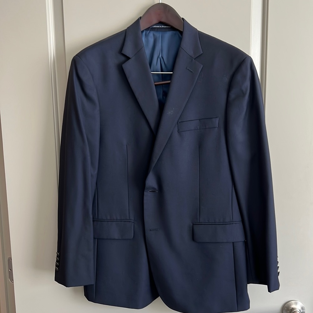 Hart Schaffner Marx 44R Blazer Navy Blue never worn